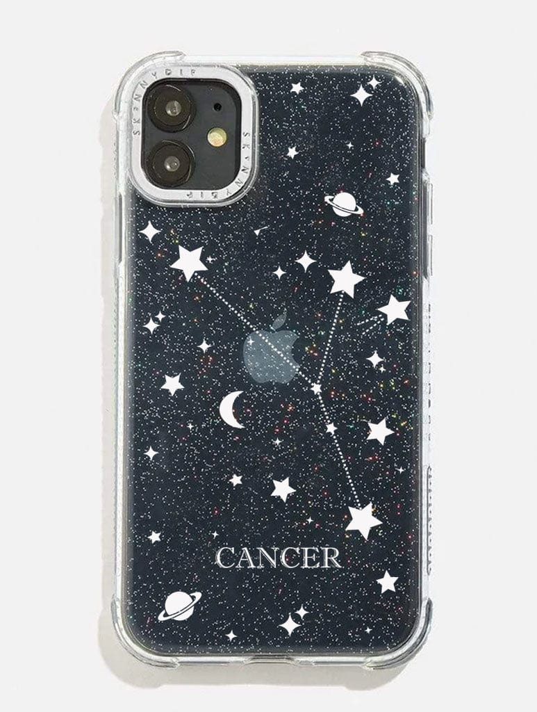 Cancer Celestial Zodiac Glitter Shock i Phone Case, i Phone 14 Pro Max Case