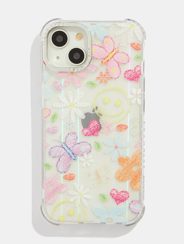 Crayon Doodle i Phone Shock Case, i Phone 13 Pro Max Case