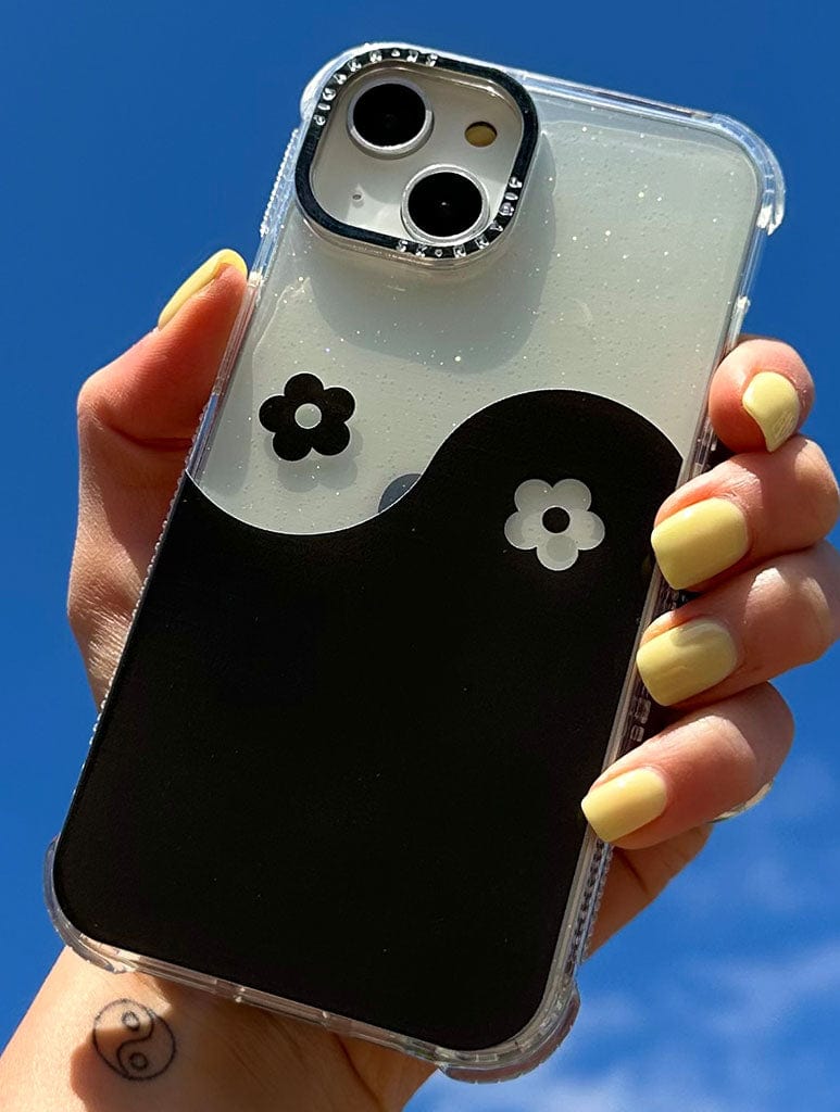 Daisy Yin Yang Black & White Shock i Phone Case, i Phone 13 Pro Max Case