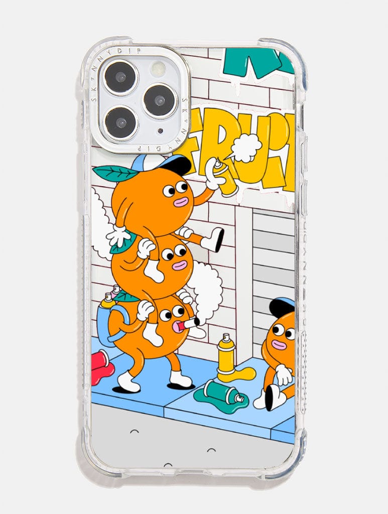 Dirty Pote x Skinnydip Orange Print Shock i Phone Case, i Phone 13 Mini Case