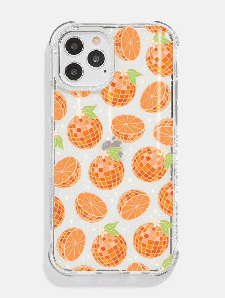 Disco Oranges Shock i Phone Case, i Phone 15 Pro Max Case