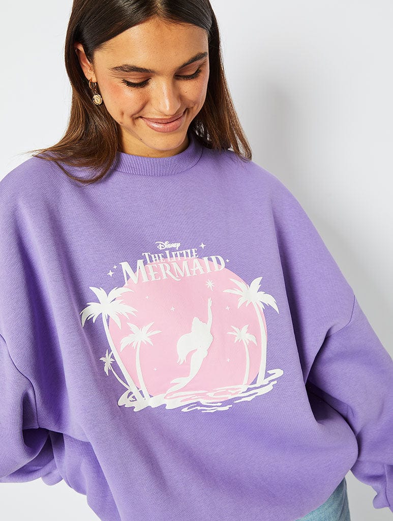 Disney Little Mermaid Sunset Sweatshirt, S