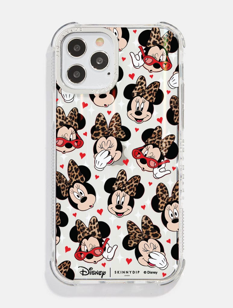 Disney Minnie Leopard Print Shock i Phone Case, i Phone 13 Pro Case