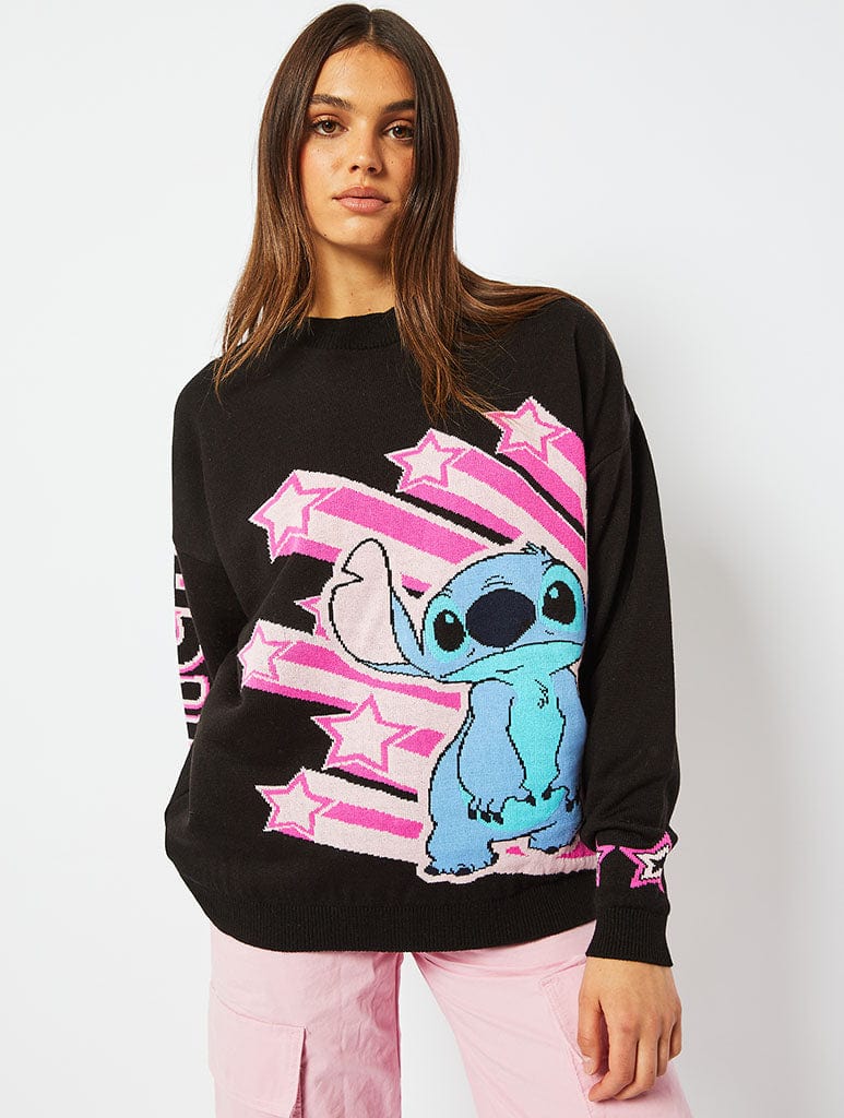 Disney Star Stitch Knitted Jumper, M