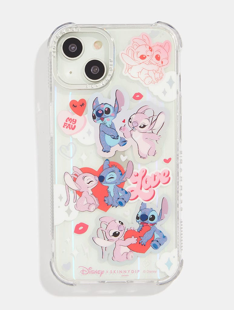 Disney Stitch & Angel i Phone Shock Case, i Phone 12 Pro Max Case