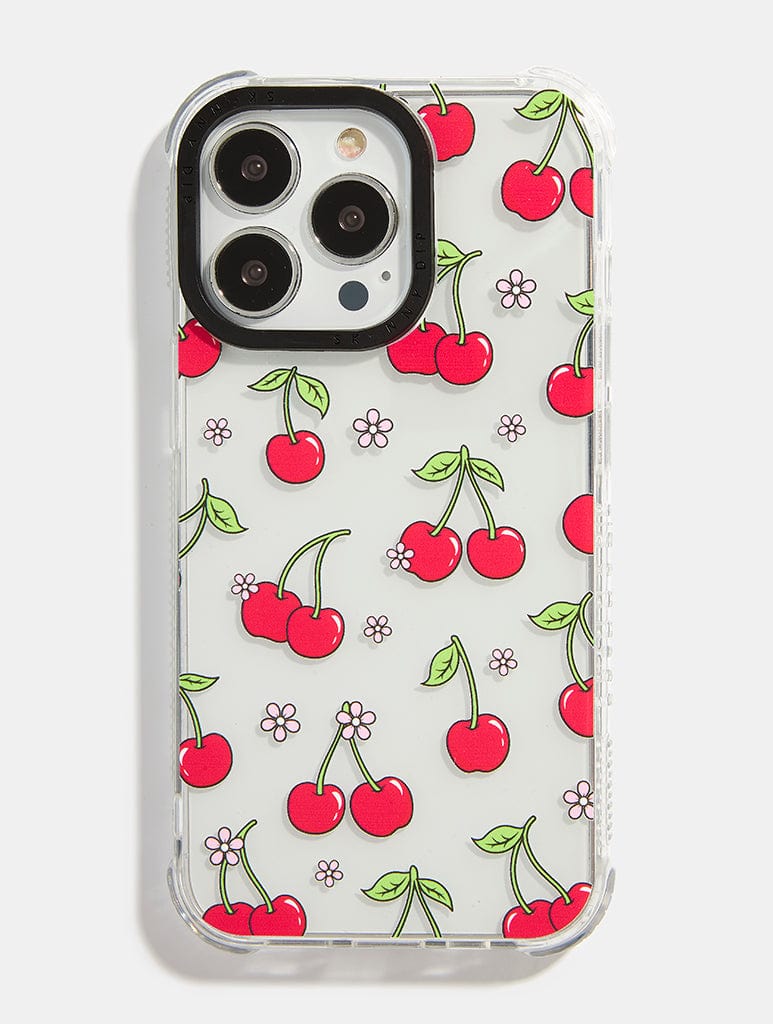 Floral Cherry Shock i Phone Case, i Phone 14 Plus Case