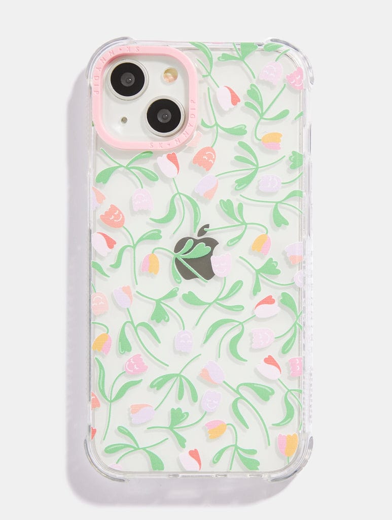 Happy Tulips Shock i Phone Case, i Phone 15 Case