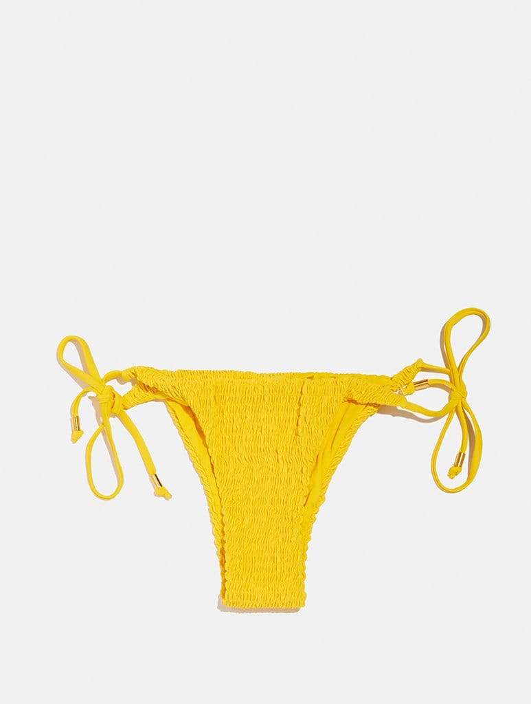 Hawaii Yellow Smock Bikini Bottoms, 14-16