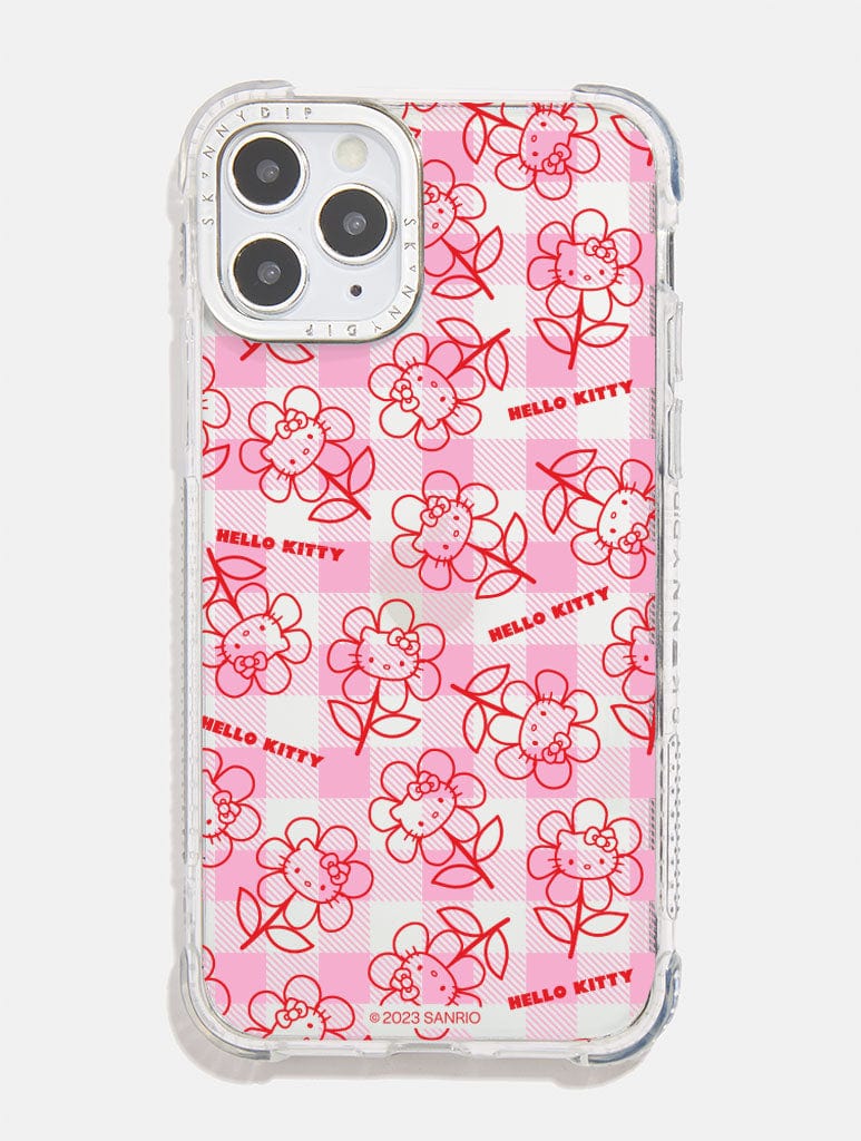 Hello Kitty x Skinnydip Gingham Flower Shock i Phone Case, i Phone 14 Pro Max Case