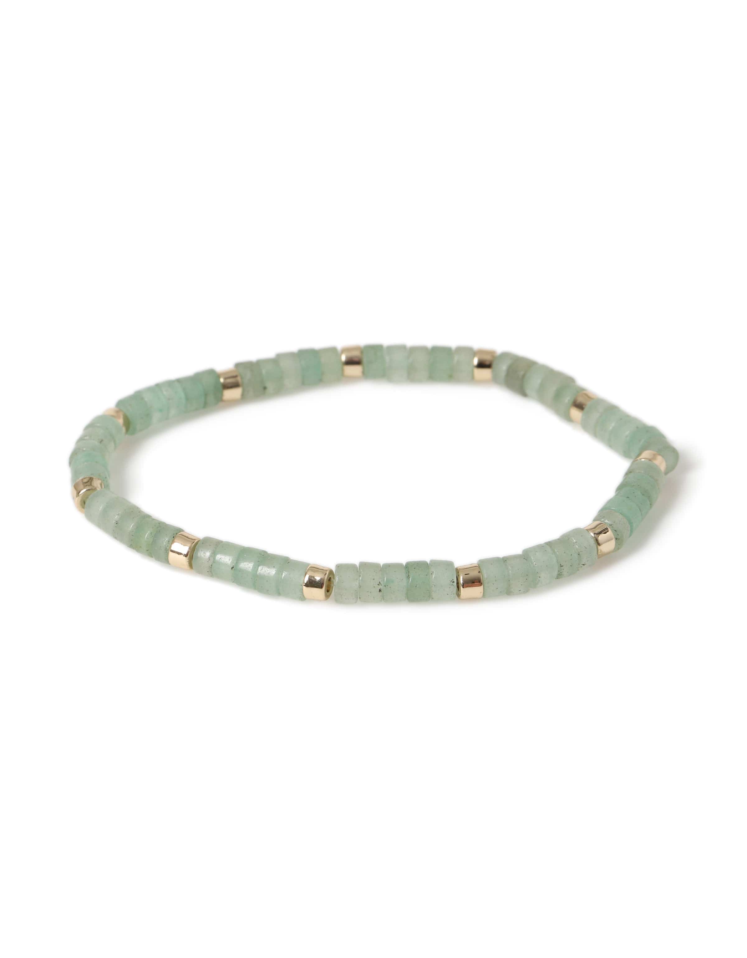 Liars & Lovers Green Bead Stretch Bracelet