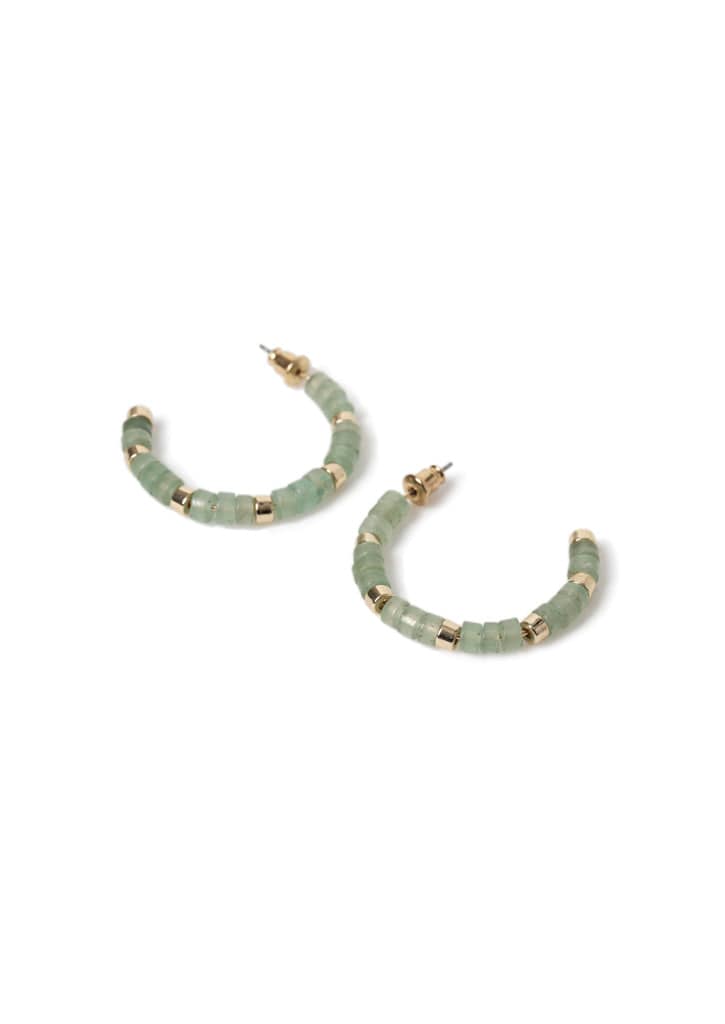 Liars & Lovers Green Glass Bead Hoop