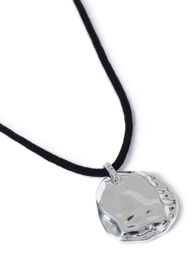Liars & Lovers Leather Silver Pendent Necklace