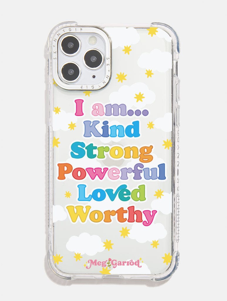 Meg Garrod x Skinnydip Daily Affirmations Shock i Phone Case, i Phone 15 Plus Case