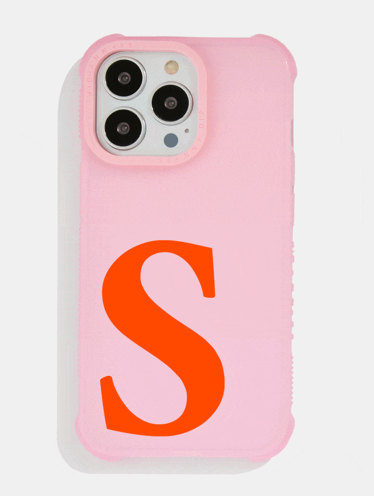 Personalised Pink Shock i Phone Case With Pink Camera Hole, i Phone 12 / 12 Pro Case