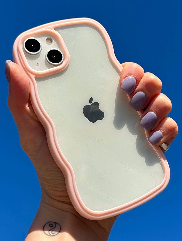 Pink Wavy iPhone Case | Skinnydip London