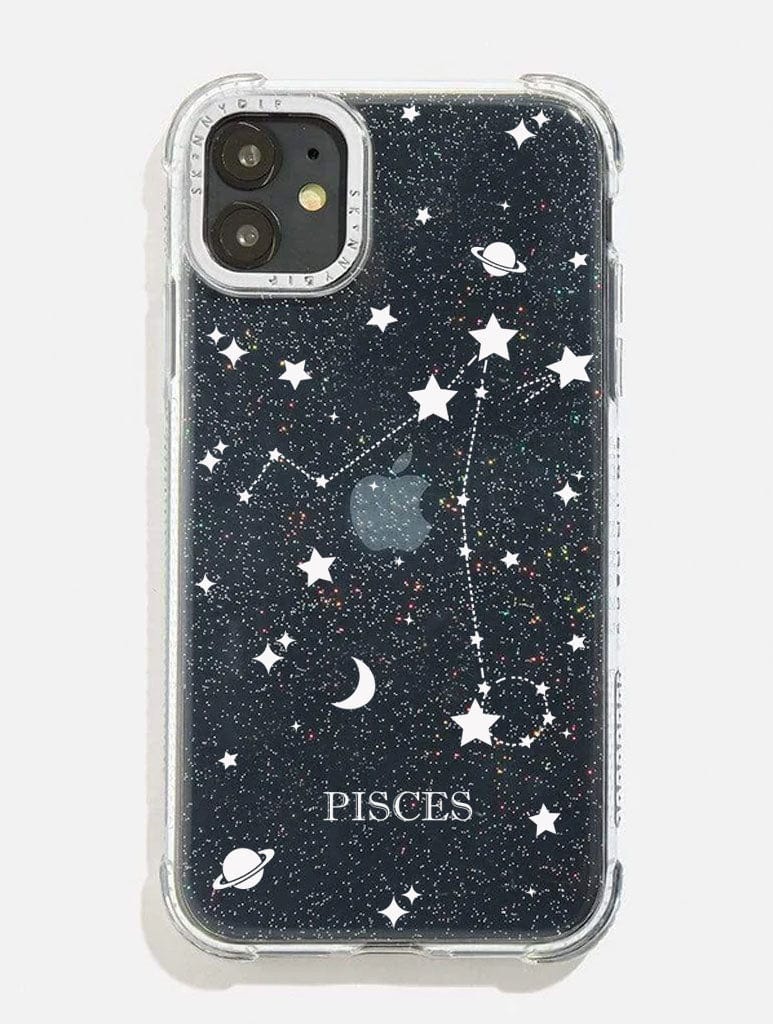 Pisces Celestial Zodiac Glitter Shock i Phone Case, i Phone 15 Pro Case