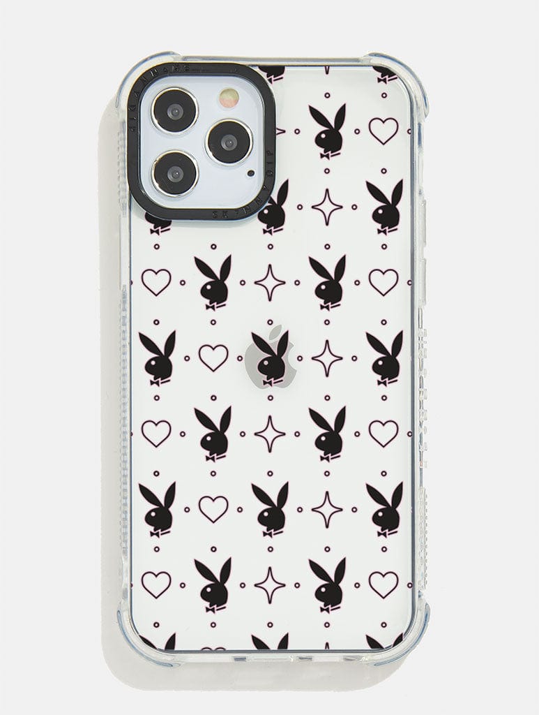 Playboy x Skinnydip Bunny Print Black Shock i Phone Case, i Phone 14 Case