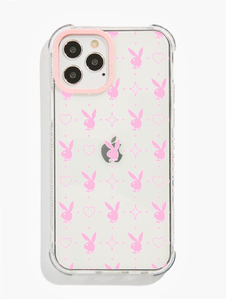 Playboy x Skinnydip Bunny Print Pink Shock i Phone Case, i Phone 14 Plus Case