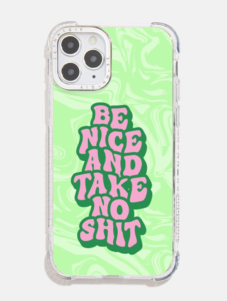 Printed Weird x Skinnydip Be Nice Shock i Phone Case, i Phone 12 / 12 Pro Case