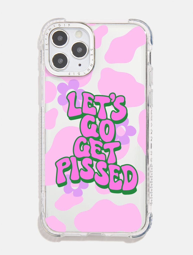 Printed Weird x Skinnydip Lets Get Pissed Shock i Phone Case, i Phone 15 Plus Case