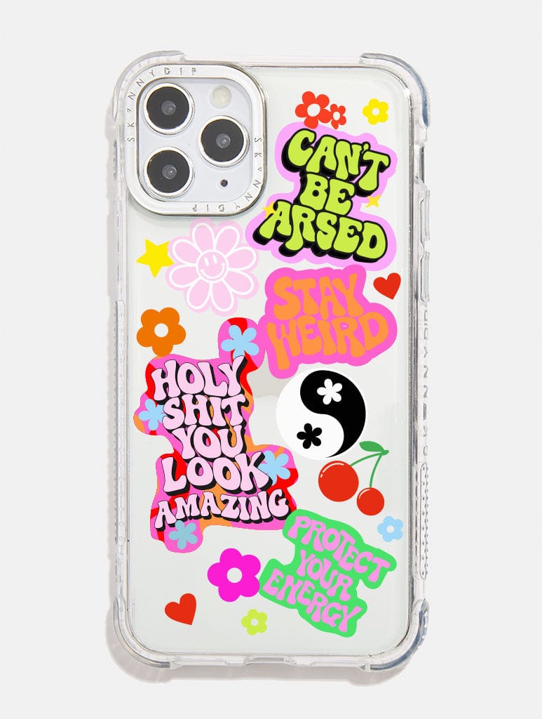 Printed Weird x Skinnydip Sticker Shock i Phone Case, i Phone 15 Pro Case