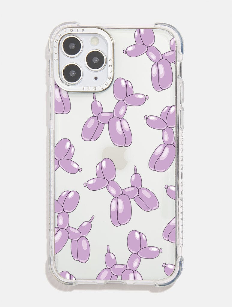 Purple Balloon Dog Shock i Phone Case, i Phone 12 / 12 Pro Case