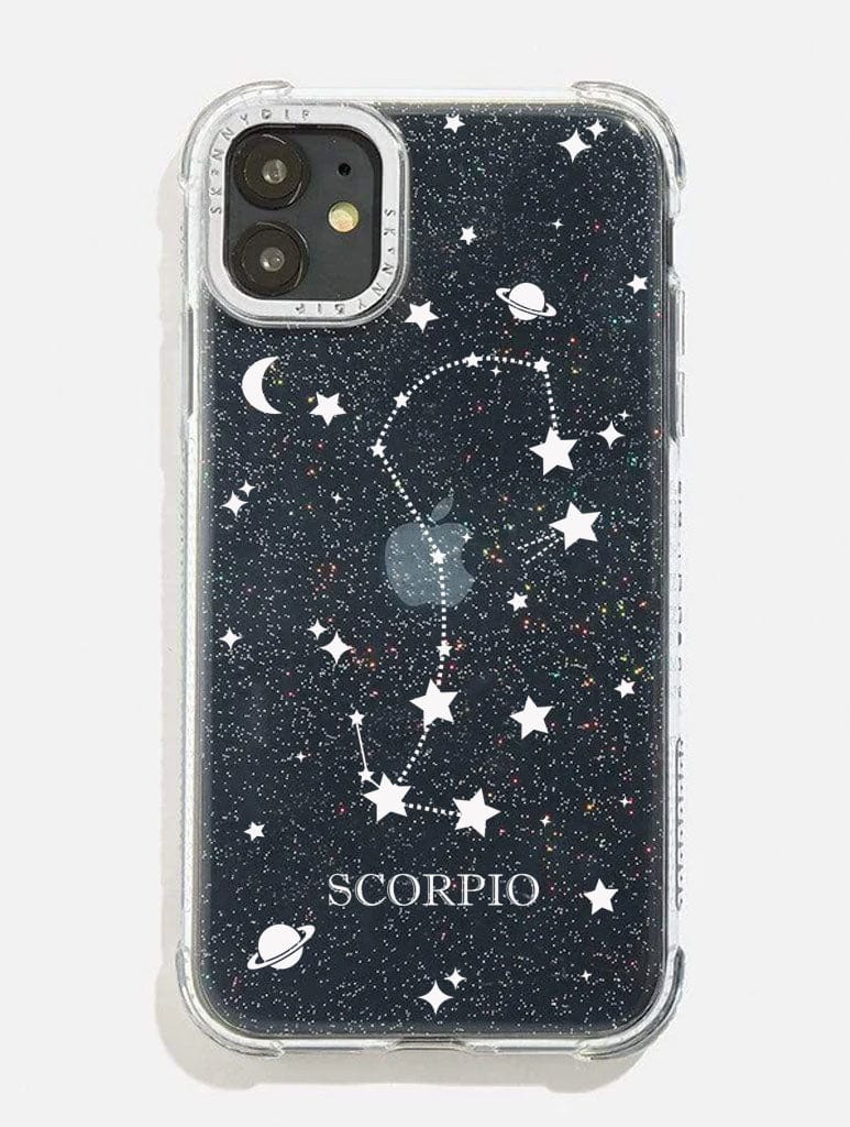 Scorpio Celestial Zodiac Glitter Shock i Phone Case, i Phone 14 Case