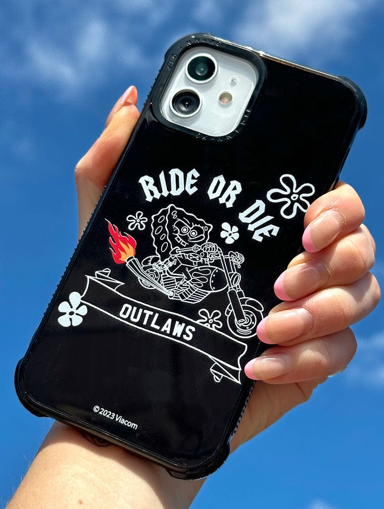 Sponge Bob x Skinnydip Ride or Die Outlaws Shock i Phone Case, i Phone 13 Pro Max Case