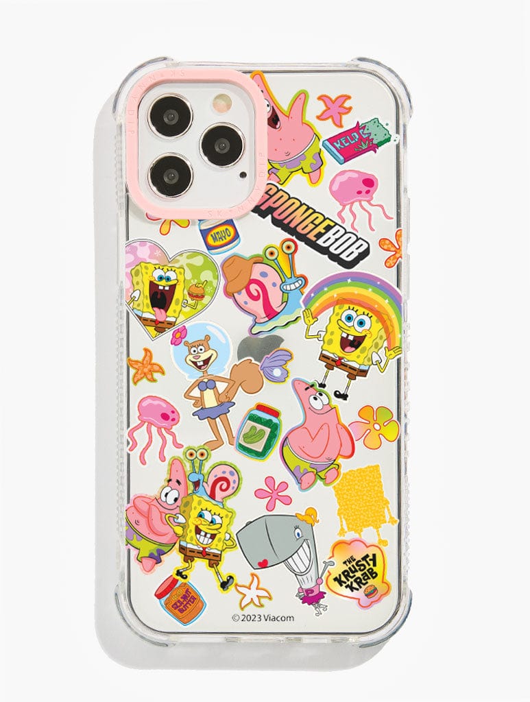 Sponge Bob x Skinnydip Sticker Shock i Phone Case, i Phone 14 Plus Case