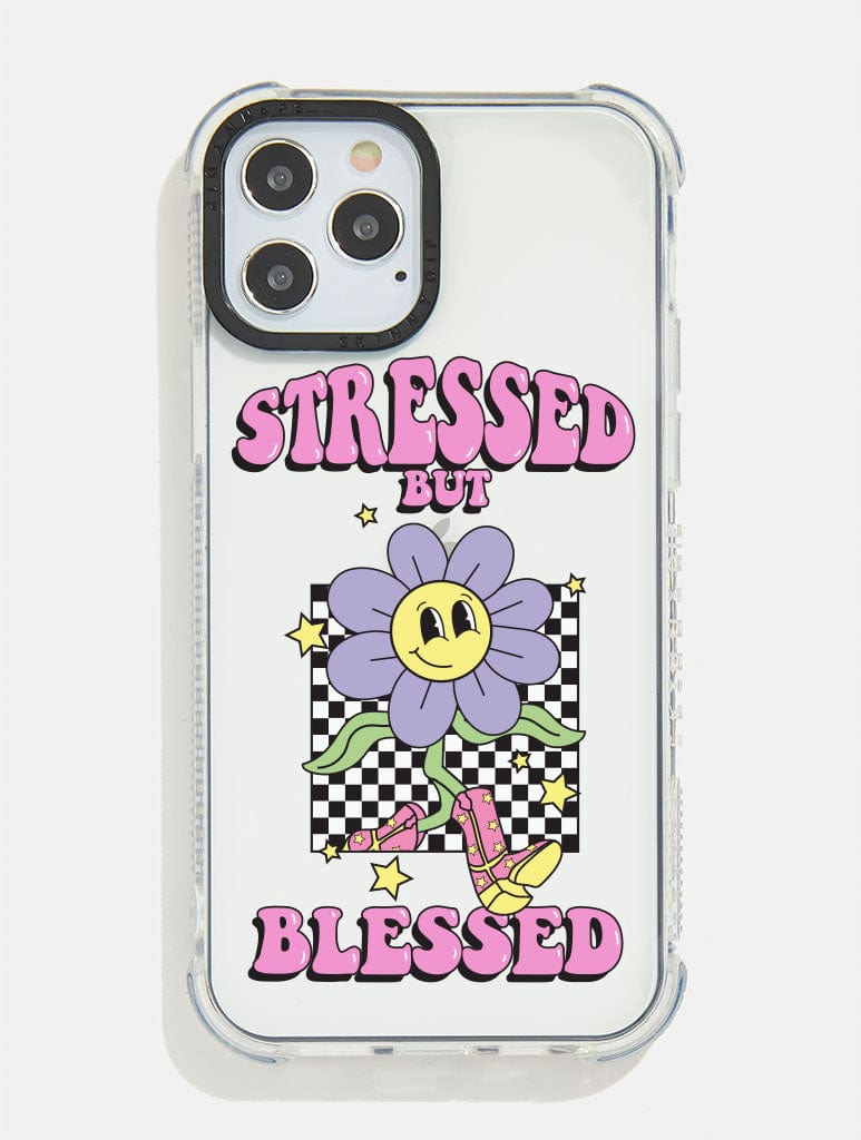 Stressed but Blessed Shock i Phone Case, i Phone 15 Pro Max Case