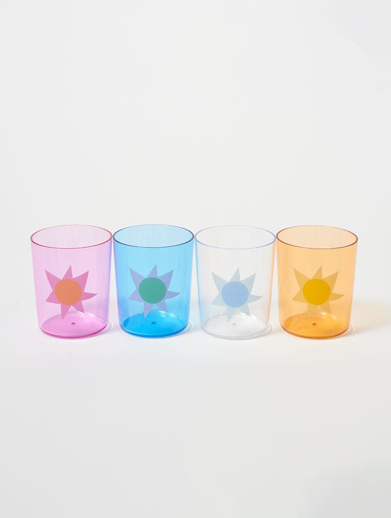 Sunnylife Poolside Highball Tumbler Utopia Multi Set of 4