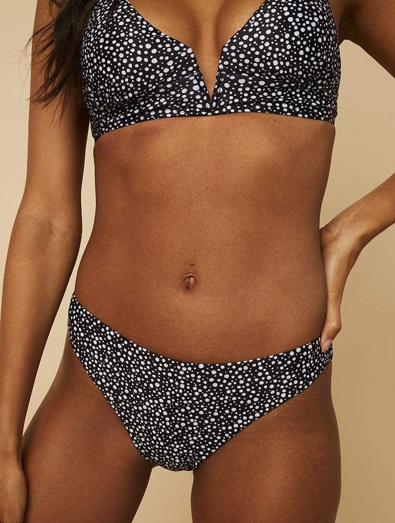 Sydney Black Spot Bikini Bottoms, 14-16