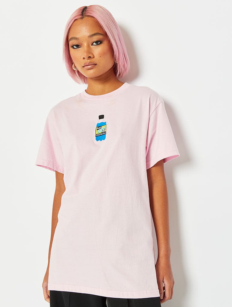 Thread Type Fizzy Pop Oversized Embroidered T-shirt, S
