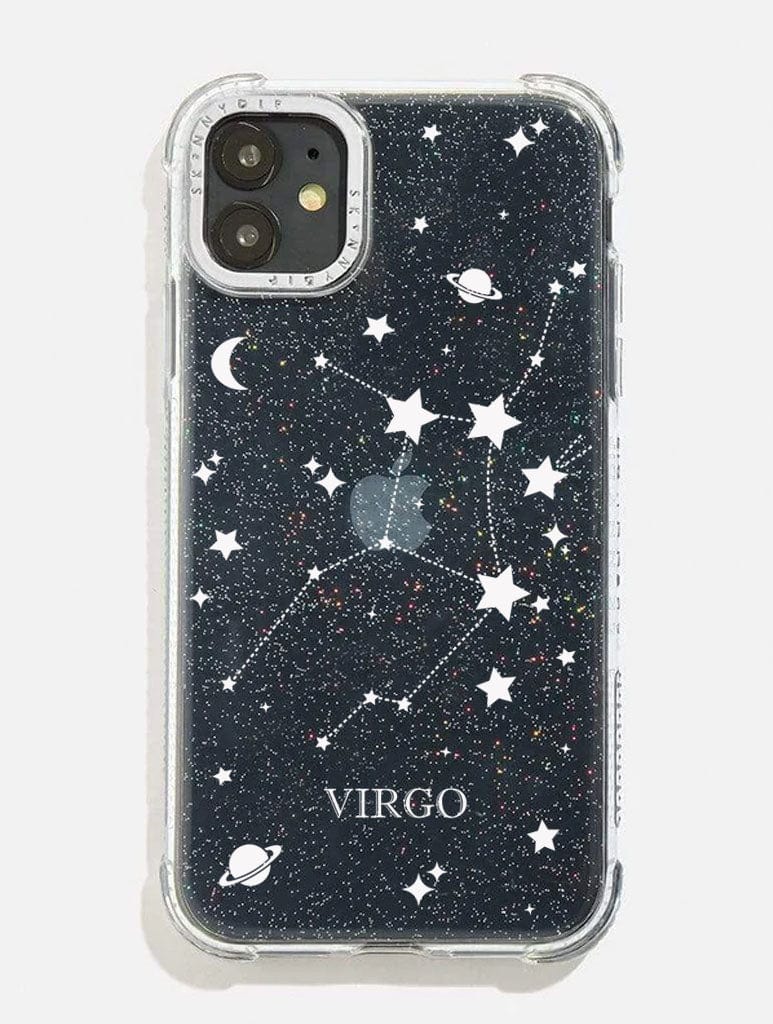 Virgo Celestial Zodiac Glitter Shock i Phone Case, i Phone 15 Pro Case