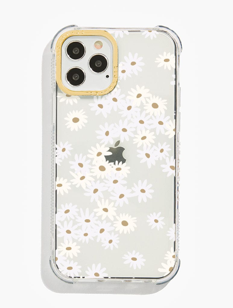 White Ditsy Daisy Shock i Phone Case, i Phone 13 Mini Case