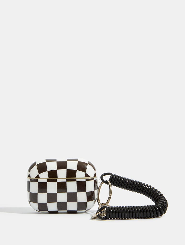 Black And White Checkerboard Airpods Pro Case