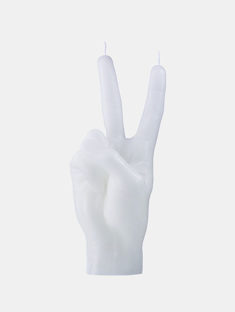 CandleHand White Peace Candle