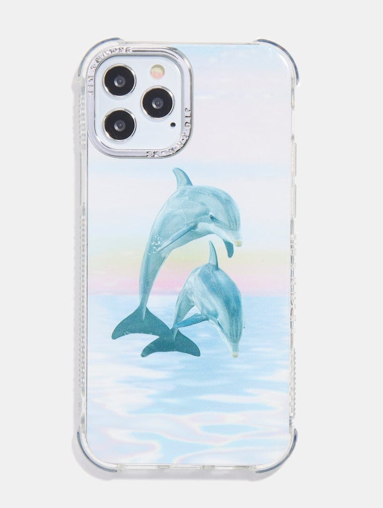 Dolphin Sunset Shock iPhone Case, iPhone 12 Pro Max Case