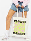 Flower Market Canvas Tote Bag Printed Tote Bags Skinnydip