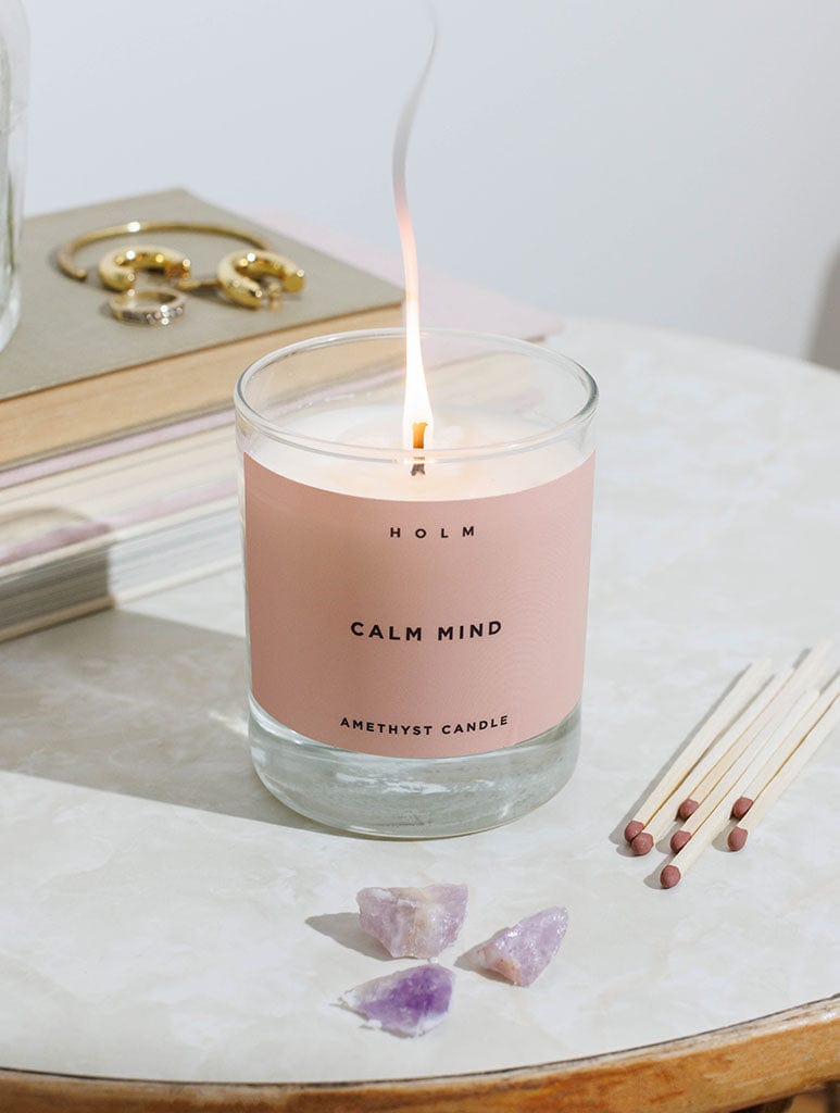 HOLM Calm Mind Crystal Candle