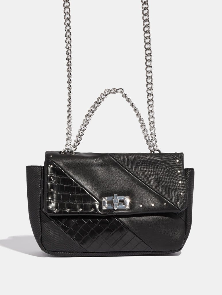 Lena Animal Noir Cross Body Bag