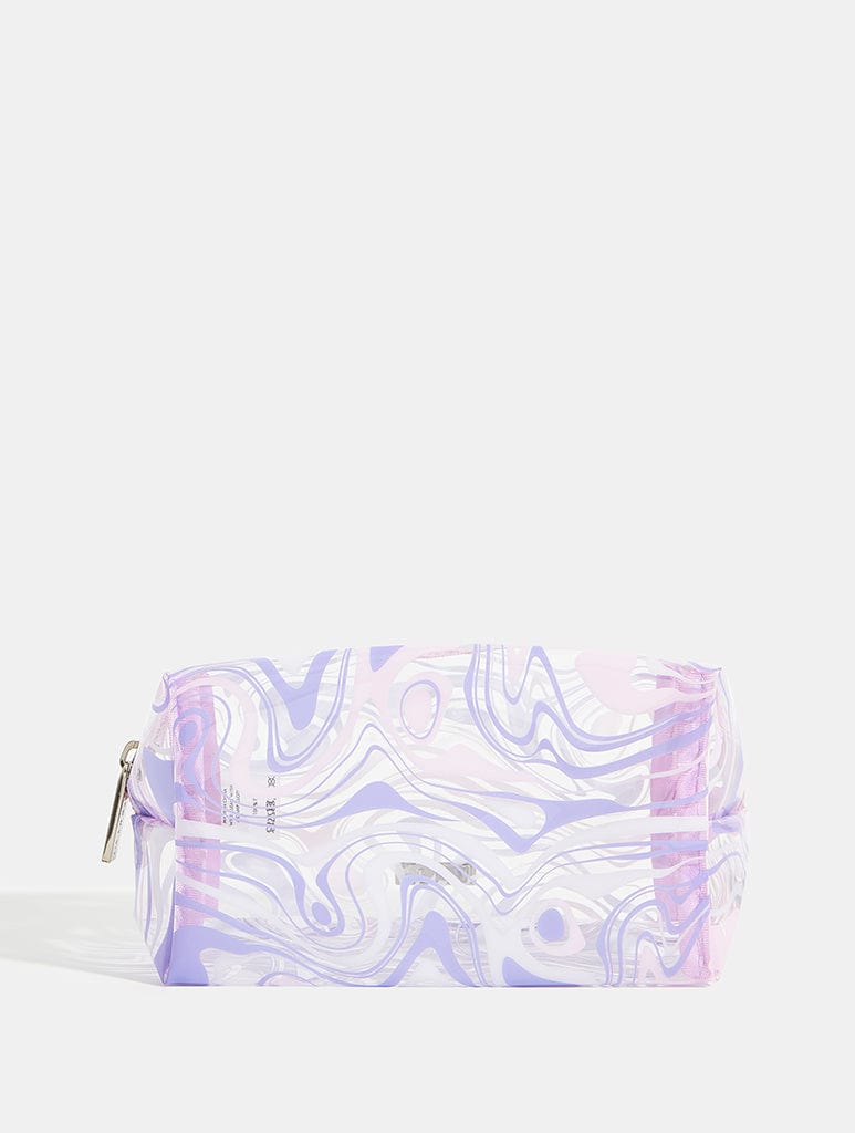 Lilac Swirl Makeup Bag