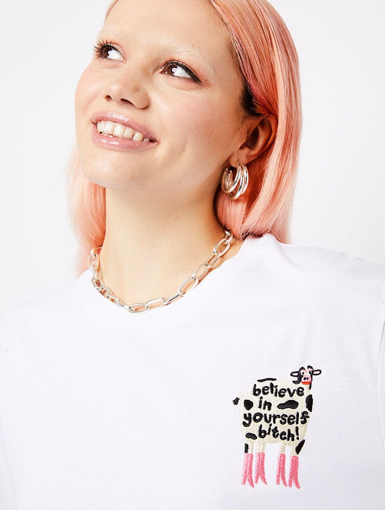 Limpet Believe In Yourself Bitch T-Shirt, L/XL