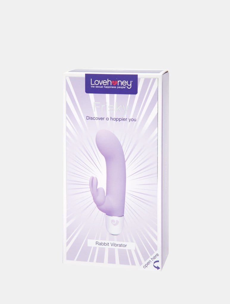 Lovehoney Frisky 10 Function Silicone Rabbit Vibrator Purple