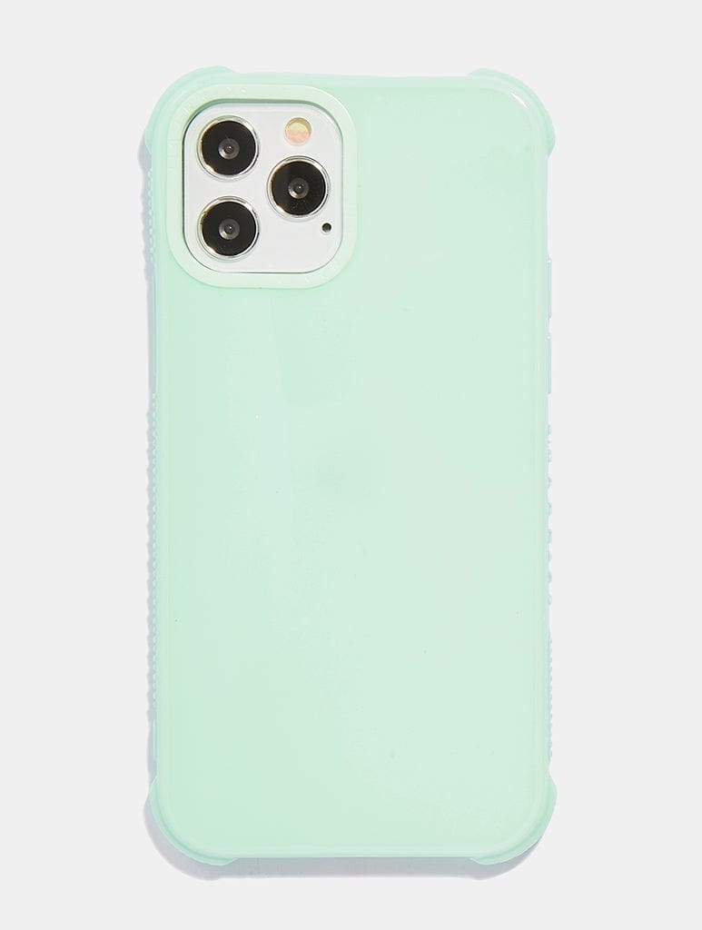 Skinnydip London Mint block colour recycled shock iphone case, iphone 13 pro case