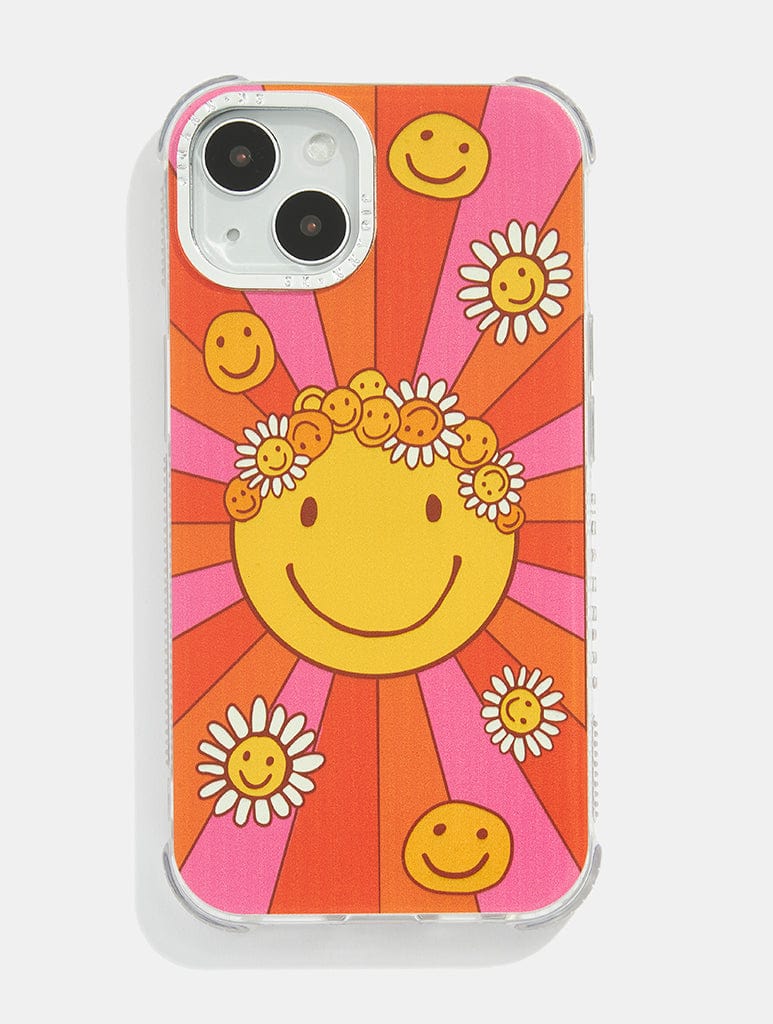 Mojo Valley x Skinnydip Floral Happy Face Shock iPhone Case, iPhone 13 Pro Max Case