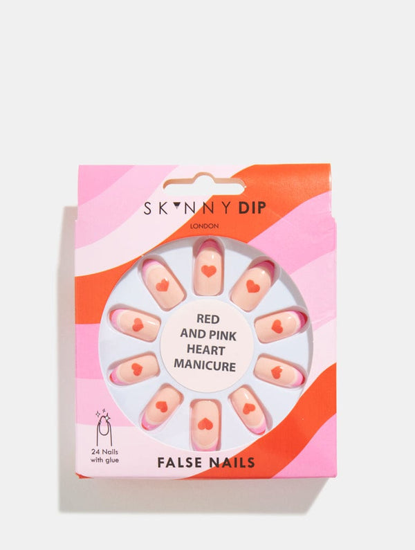 Pink Colour Block False Nails Nail Care Skinnydip