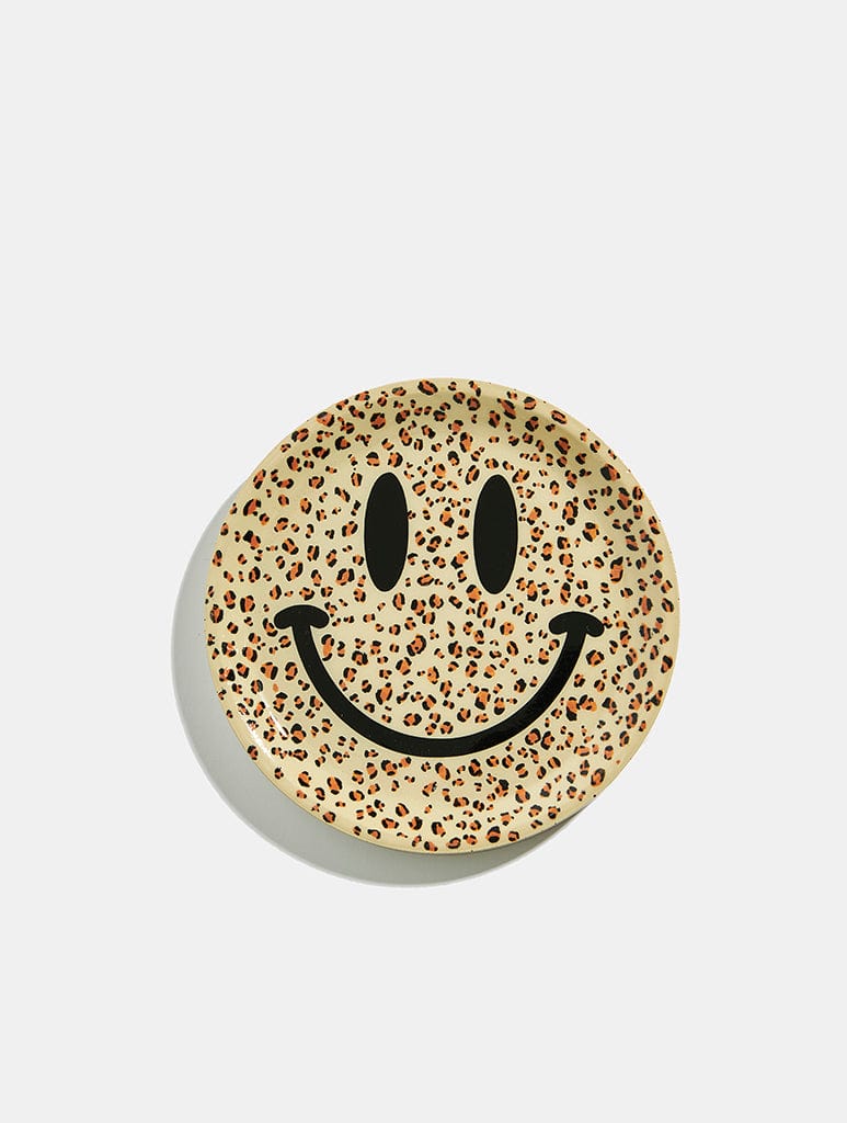Prints By GG Leopard Print Happy Face Dish