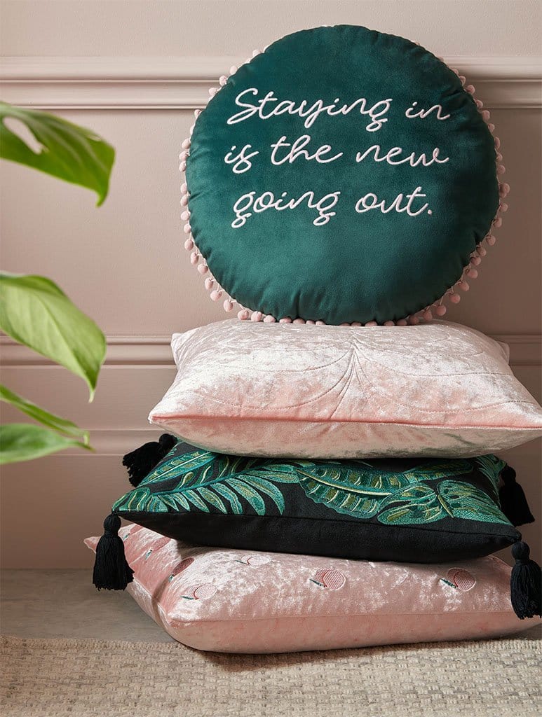 Staying In Is The New Going Out Cushion