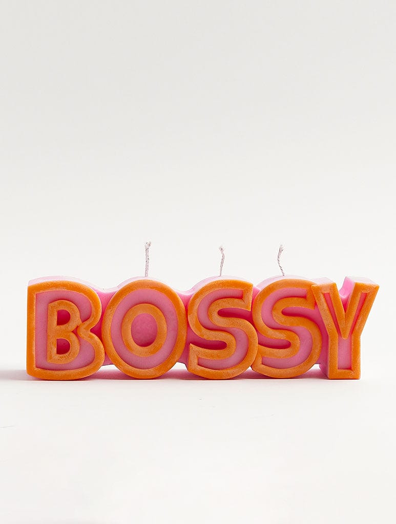 Wavey Casa Bossy Candle - Orange/Pink